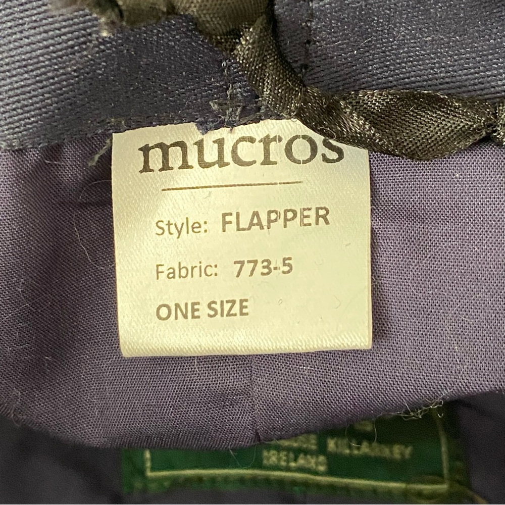 MUCROS WEAVERS Jaunty Women’s Flapper Cloche Hat Irish Wool Blue Tweed - Picture 12 of 12